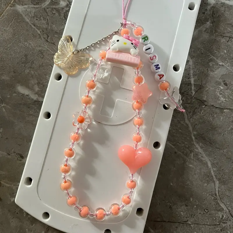 Strap phone clay bantak warna, bisa costum nama , clay sesuai warna ya 4