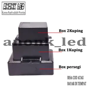 Box Serbaguna / Box Kotak Komponen / Box Kit Modul / Box Plastik Hitam Komponen Elektronik