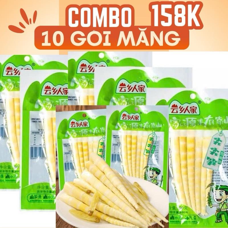 10 Gói Măng cay tứ xuyên ngâm ớt xanh ăn kèm bún phở mì tôm -anvathalafood
