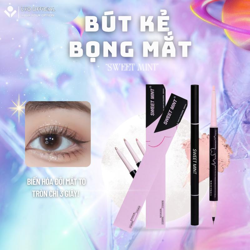 Bút kẻ bọng mắt 2 đầu Vẽ nhũ bọng mắt bắt sáng, kẻ hightlight siêu tự nhiên cho nữ Trang Điểm Mỹ Phẩm Cosmetic - Cosmetic