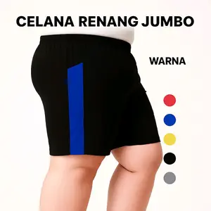 Celana Renang Pendek Ukuran Jumbo Pinggang Karet Bahan Polyester Melar Nyaman Cocok Untuk Berenang Dan Aktivitas Air Lainnya