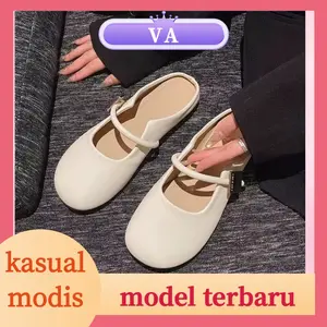 Sandal Flat Wanita Sepatu wanita fashionable gaya Korea Fashion Sepatu