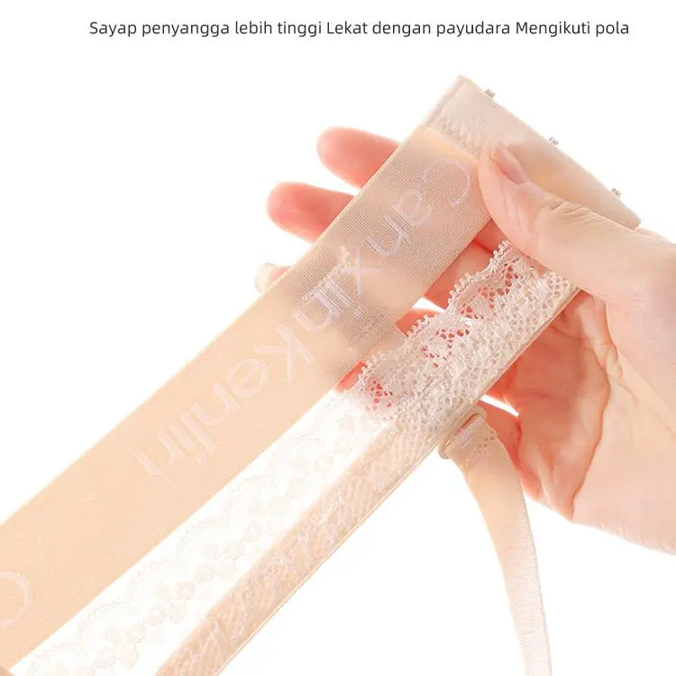 CanxinKenlin  #643  Korean Style Bra  High Quality  BH berkawat busa tipis diatas & tebal dibawah  Deep V bra dengan 2 lapis sayap penyangga karet elastis & renda cantik Wanita 5