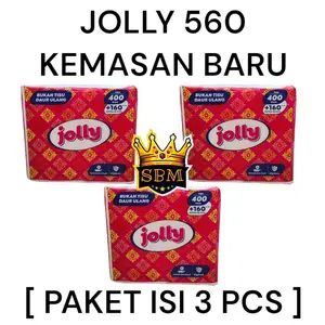 ISI 3 ~ ATG ~ ￼Tisu Tissue JOLLY KILOAN 560 gram 2ply TERMURAH !!! Disposable Kitchen Degradable Soft 2 Ply Sekali pakai Tisue Tisu