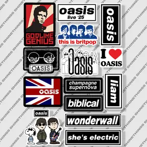 Sticker Band Oasis anti air untuk helm || stiker helm