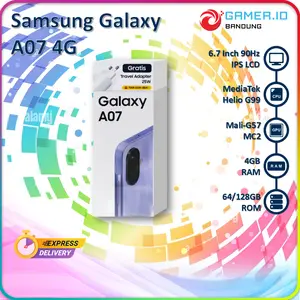 Samsung Galaxy A07 4G LTE Helio G99 4GB 64/128GB 6.7" IPS 90Hz 50MP Dual Main Camera Garansi Resmi