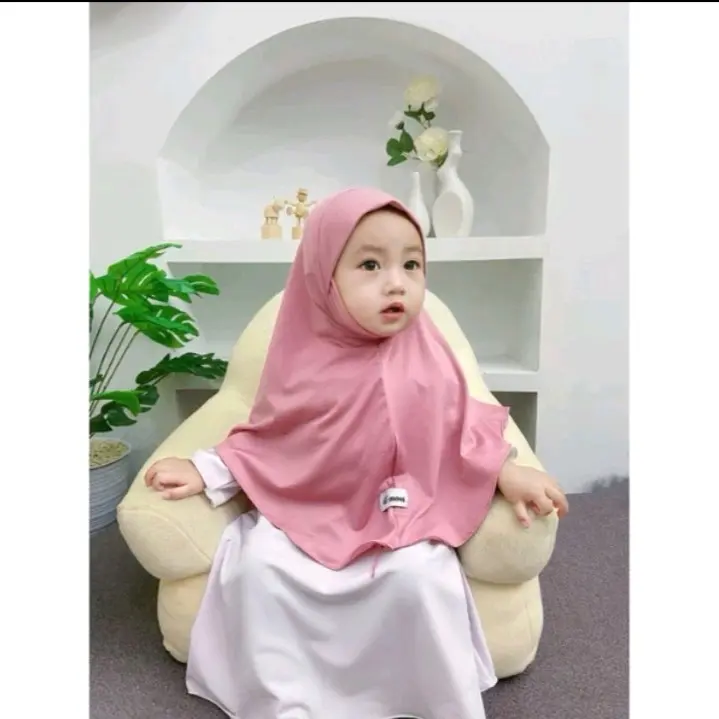 jilbab anak bergo Malaysia anak 1-3 tahun kerudung anak jilbab bayi
