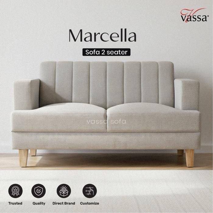 Gambar Sofa 2 Seater Marcella By Vassa Sofa Sofa Minimalis Busa dari Vassa Sofa & Home Kab. Bogor Tokopedia