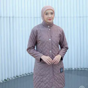 HJ - Jaket Umroh Wanita Muslimah by Hijacket Belva - Jaket Parasut Wanita Muslimah Panjang
