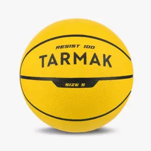 Bola Basket R100 TARMAK INDOOR SIZE 5 Bola Basket Karet untuk Pemula Ball Outdoor