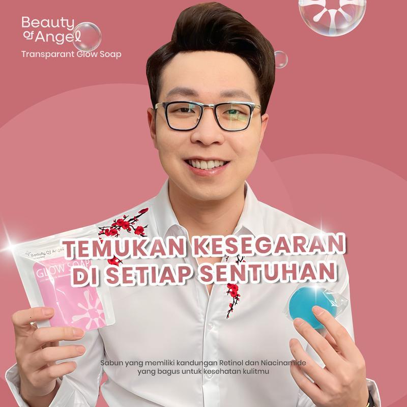 Product Introduction of Glow Soap With Retinol & Niacinamide By Dr Richard Lee sabun pencerah wajah dan badan untuk memudarkan flek hitam kerutan jerawat dan mencegah penuaan dini BPOM Perawatan Tubuh Mencerahkan Wangi 1