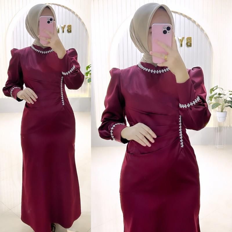Product Introduction of Dress Kondangan Viral Elegan Bergaya dengan Gamis Modern Terbaru - Mewah, Wanita 2