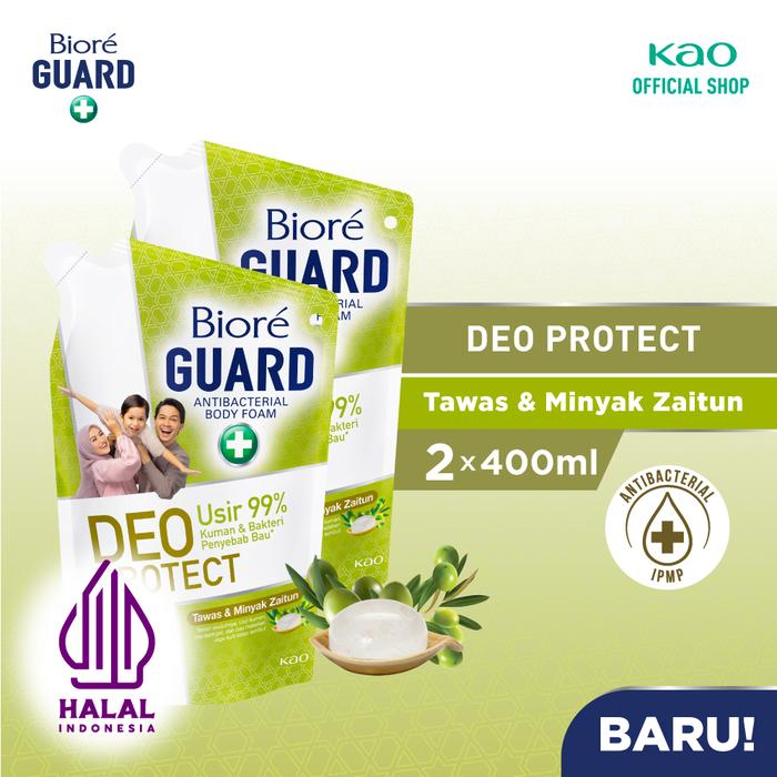Gambar Biore Guard Deo Protect Tawas & Minyak Zaitun 400ml Twinpack - Sabun Mandi Cair dari KAO Indonesia Kab. Bekasi Tokopedia