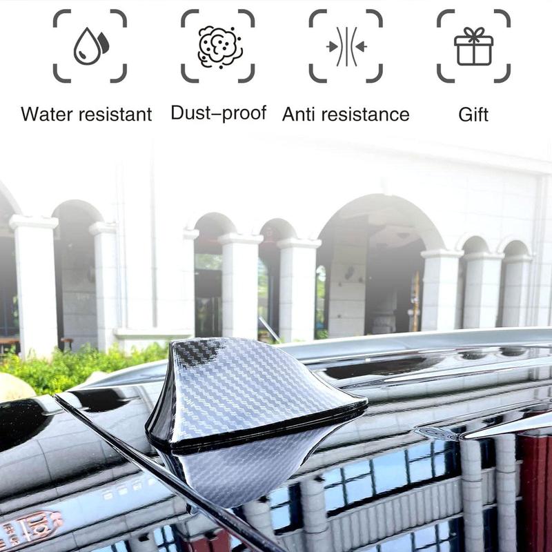 Product Introduction of Ăng-ten vây cá mập trên ô tô, với chức năng tiếp nhận tín hiệu, mô hình đuôi in hoa sợi carbon, A9Y2 20