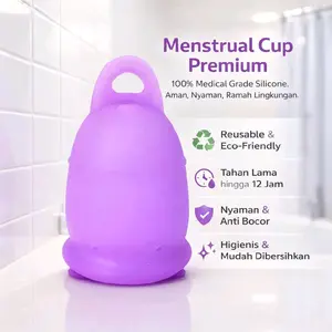 Menstrual Cup Ring Handle Medical Grade Silicone