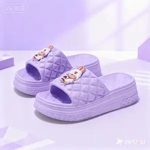 Anak Perempuan Labubu Anti Slip Bahan Karet Jelly Desain Gemoi Fashion Ukuran 24-35 Terbaru untuk Anak Umur 3-12 Tahun