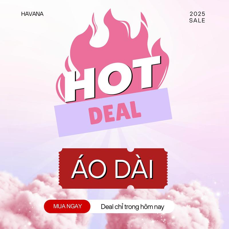 HAVANA MEGA DEAL Áo dài Tết 2025 quần phi bóng