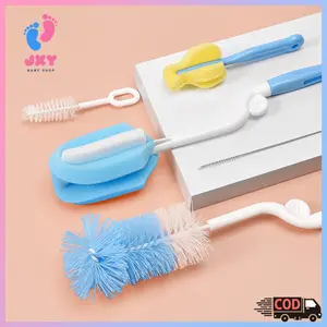 Sikat botol susu bayi/Set sikat cangkir/Sikat Sponge Pembersih Dot Botol Bayi 1 Set 7pcs Sikat Pembersih Botol Susu Bayi  L131-136
