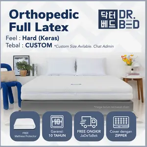 [CUSTOM TEBAL 30CM] Kasur Kesehatan Orthopedic Latex DR.BED 90x200 cm - 200x200 cm
