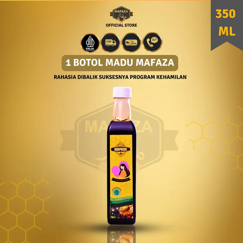 PROMO THR ! Madu Zuriat Mafaza dan Arkhanza 350ml (Free Tespack + COD) Promil Herbal 5