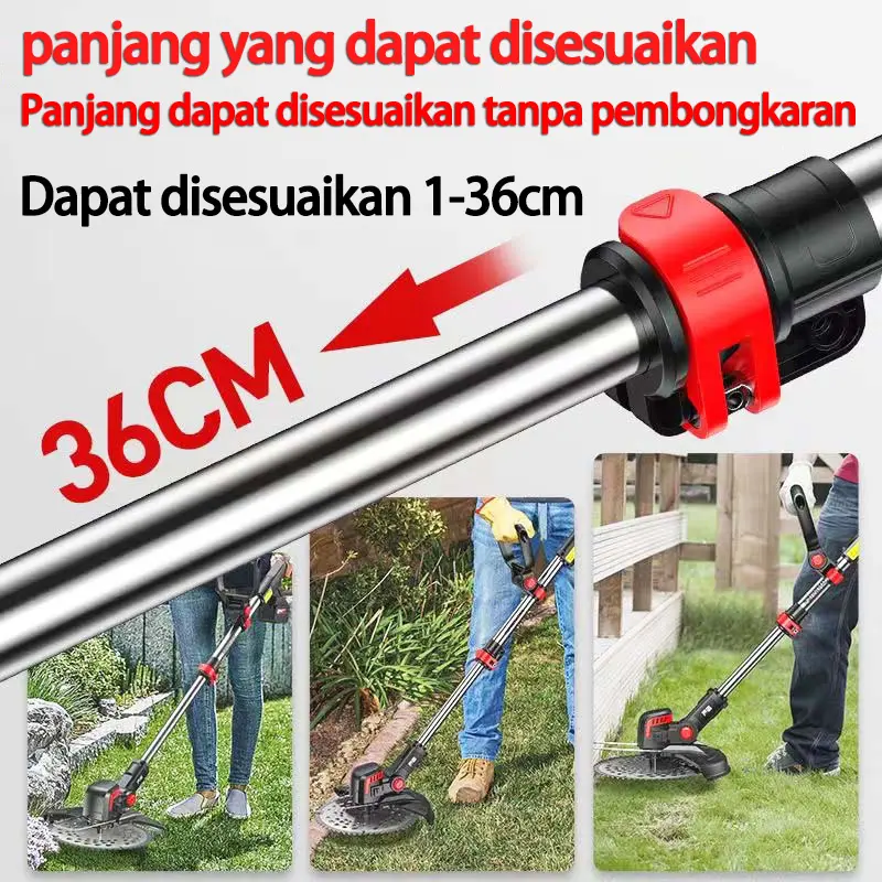 FUYAON Mesin Potong Rumput FY106 Brushless Pemotong Rumput Alat 48V Potong Rumput Baterai Lithium Grass Trimmer 4
