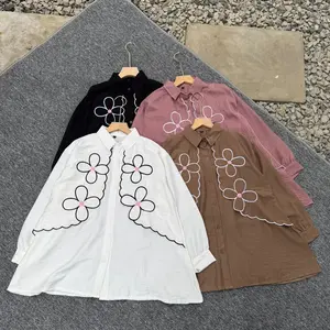 Nirmala  Shirt - Ukuran S M L XL XXL 3XL 5L - Kemeja Wanita Jumbo - Atasan Jumbo - Kemeja Waniita Big Size