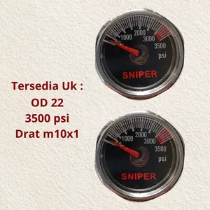 Manometer Drat M10x1 dengan OD 22 Merk S
