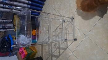 Product Review of 【SPESIAL Live COD 24 Shipping】AONEZ Rak Troli Susun Stainless steel RakKosmetik Serbaguna Rak kamar mandi Rak Salon Trolley Dengan Keranjang jaring akrilik transpara rak meja aesthetic from R**n 0