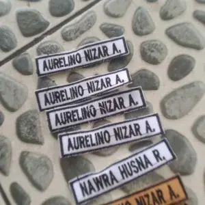 Bordir nama 1 HARI JADI , bisa request warna dan ukuran