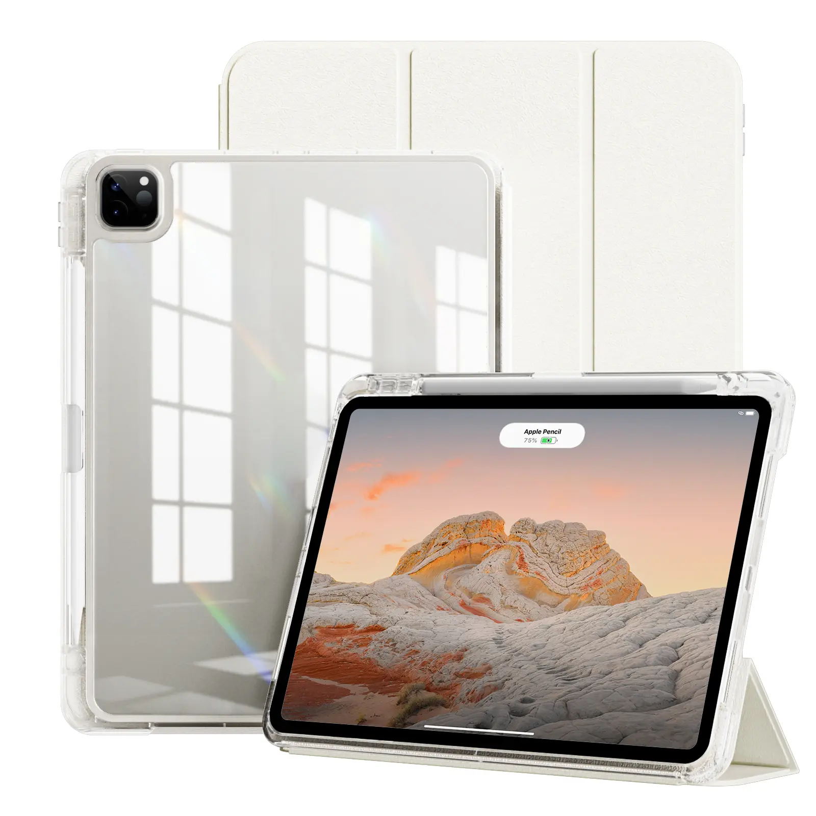Case Cover Apple Pencil For Ipad Air 4th Gen Fashion Marble Vein 