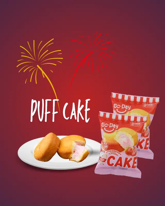 GO-DAY GO CAKE Strawberry 10 pcs PROMO Harga  Pabrik 1