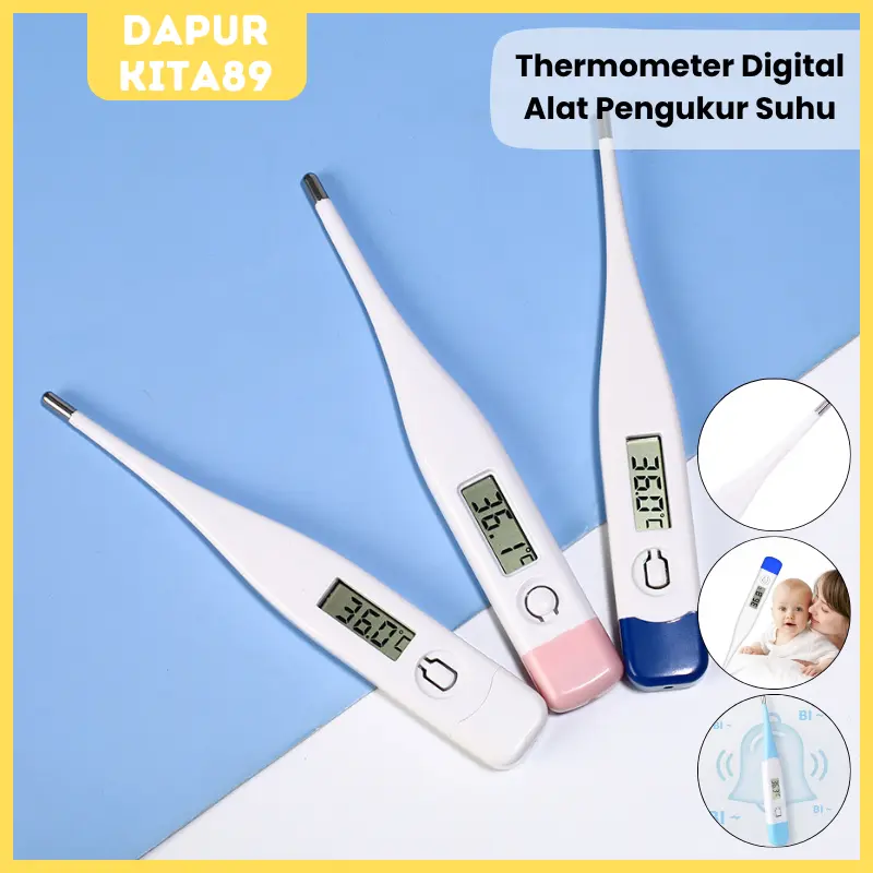 DK89 Termometer Thermometer Digital Alat Pengukur Suhu Badan Tubuh Bayi Baby Anak Termometer Mulut Ukur Ketiak
