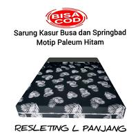 Gambar Sprei Resleting Tebal 10-30cm - Sarung Kasur Busa Resleting Motif Bunga Hitam - Ukuran Panjang 200cm Lebar 90-200cm - Dor3m0n, 10cm, 90x200 dari AIRA COVERSTORE Kab. Tangerang 1 Tokopedia
