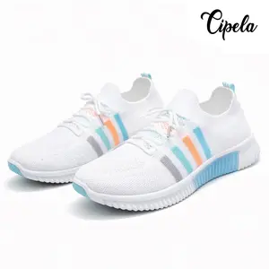 Cipelashop Sneakers Wanita Running Fashion - C07 casual karet Merah Shoes Cewek