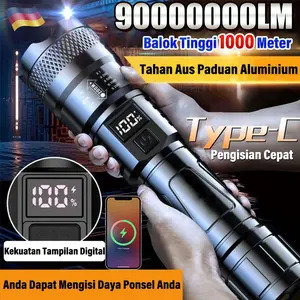 Yang paling terang di seluruh jaringan senter kepala tahan lama 99 jam Sangat terang senter kepala jarak jauh Anti Air Jarak Jauh senter super terang kepala senter kepala super terang darurat stong light Headlamp senter100000 lumens ori