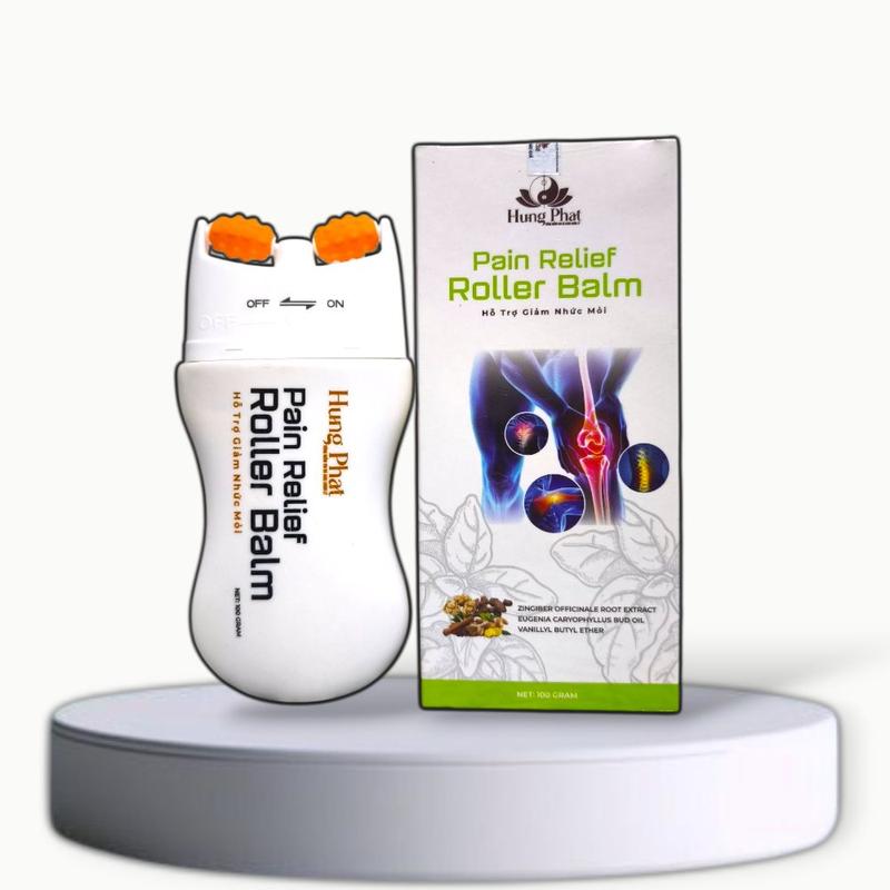 Hưng Phát Thanh Lăn Thảo Dược Cổ Vai Gáy Gừng & Tần Quy 100gr Massage Thư Giãn Ấm Nóng Cơ Khớp Dạng Lăn Tiện Lợi Không Dính Tay. Cho Người Lao Động Dân văn phòng