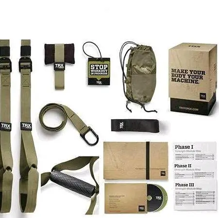 TRX PRO 9 SYSTEM Kit Latihan Otot Portable Outdoor Dengan DVD Buku Panduan Ruggedized Untuk Fitness Gym Dan Pelatihan Di Rumah
