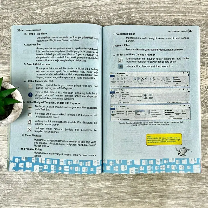 Buku Panduan dan Praktik Dasar Komputer untuk Pemula Lingkar Media 128 Halaman 25 x 17cm CD Full Colour 3