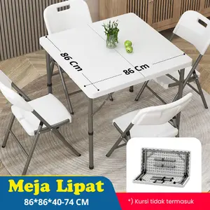 Meja Lipat Serbaguna Meja Makan, Kerja, Jualan, dan Outdoor Meja Event Meja Lipat Putih Meja Jualan 038-1