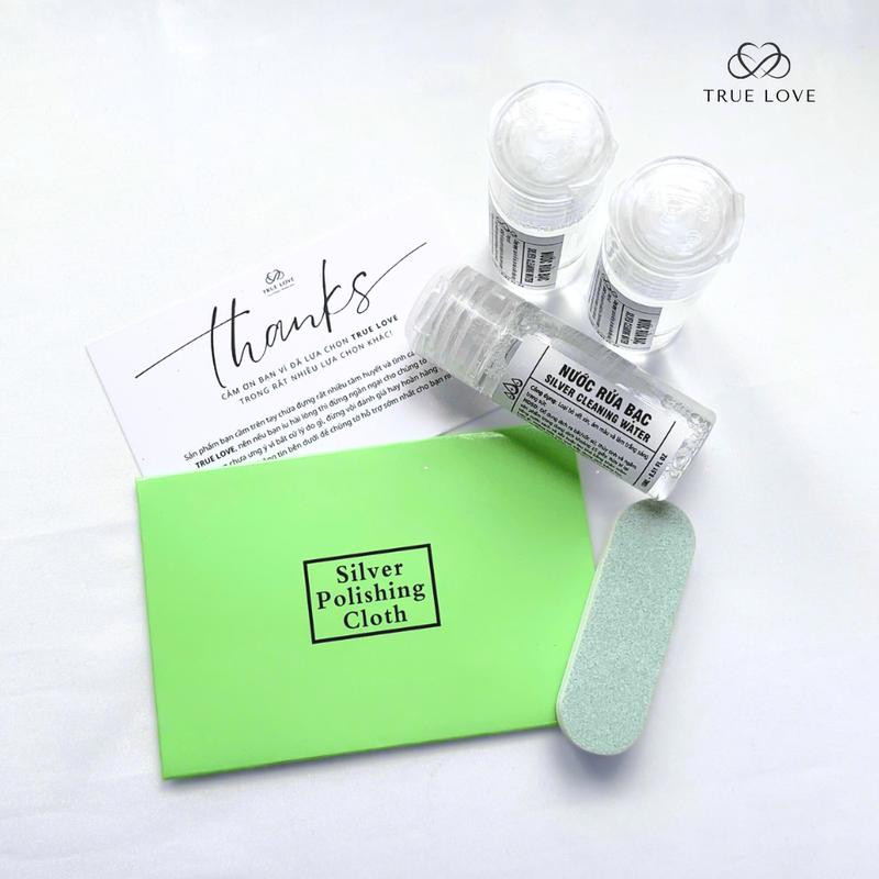  Nước rửa bạc siêu tốc tại nhà True Love - Dung dịch làm sáng trang sức bạc như mới 10ml 