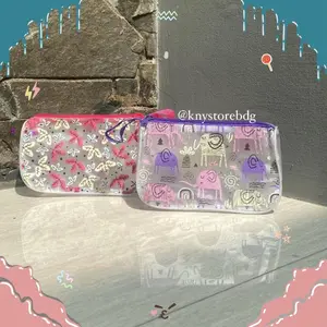 MINI POUCH TRANSPARANT BERBAGAI MACAM MOTIF RANDOM