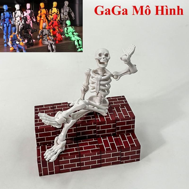 Mô hình lắp ráp bộ xương, robot dummy 13 kèm phụ kiện thay thế, khớp cử động linh hoạt - GaGaMoHinh Đồ Chơi Toy