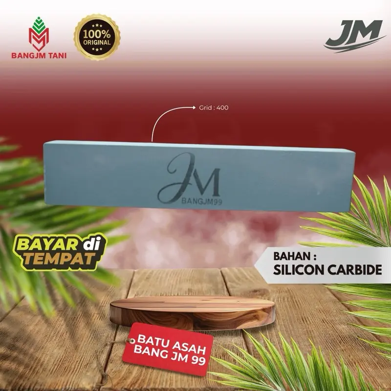 BANGJM Batu Asah Grid 400 Bahan Silicon Carbide Pengasah Pisau Egrek Dodos Dan Lain-lain