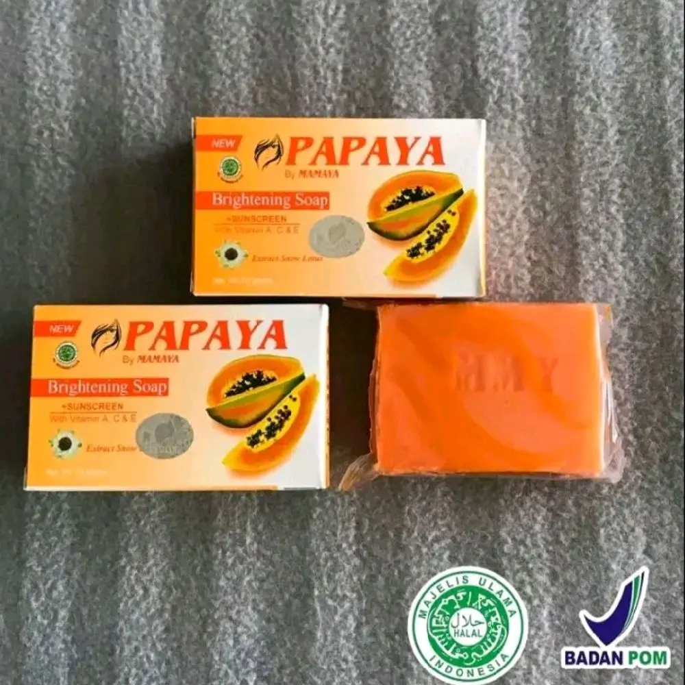 (PAKET HEMAT 2PCS) SABUN PEPAYA / PAPAYA ORIGINAL 70 GRAM