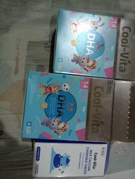 Product Review of [EXCLUSIVE YUXI] 2 Box Coolvita DHA Gummy Buah Mix Apel, Mangga, dan Jeruk (Total 28 Gummy) + 1 Botol Calcium Chewable (Total 30 Tablet) | Suplemen Anak (Mulai 3 Tahun) dan Dewasa | Dukung Tumbuh Kembang Otak, Tulang & Gigi Secara Optimal from P**T A**A 0