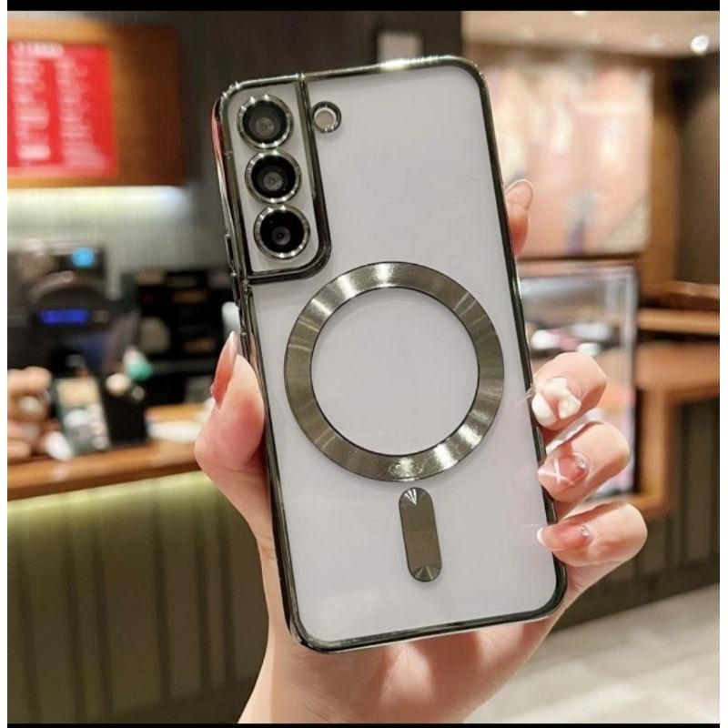 Case Samsung galaxy S20 FE / S23 / S23 FE / S23 ultra ORI SoftCase MagSafe magnet wireless plating Sarung premium Cover mewah 0