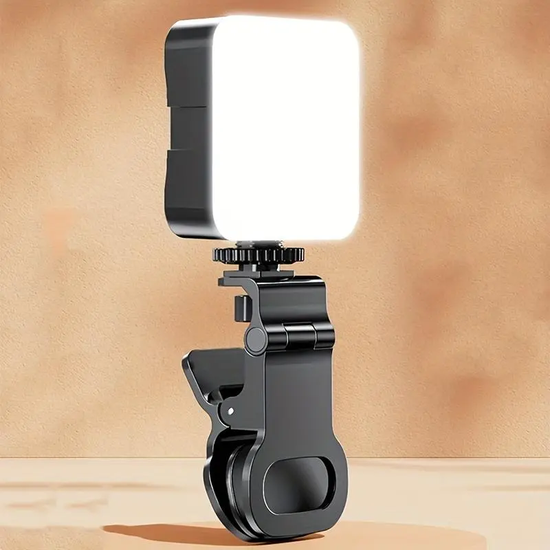 Batteries Required Clip-on Cellphone Fill Light, 1 Count Portable Mini Clip-on Fill Light, Smartphone Selfie Fill Light, Selfie Light, Phone Camera Accessories