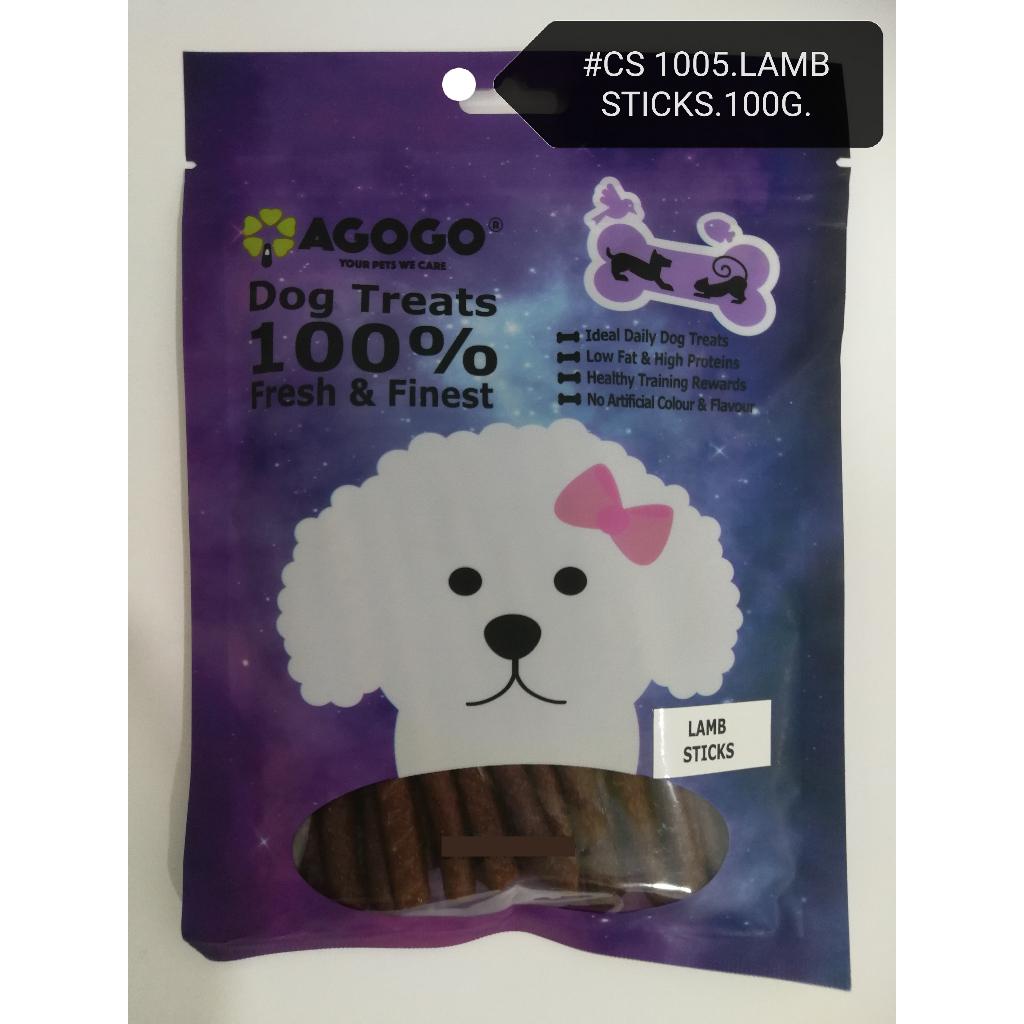 Agogo Dog Treat Lamb Stick 100gram Snack Food Feed [Treats] Kambing Makanan Anjing