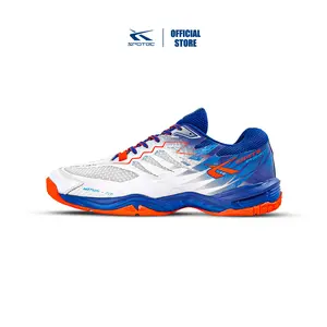 Spotec Badminton Ignite Sepatu Badminton Pria Wanita Putih - Biru Tua