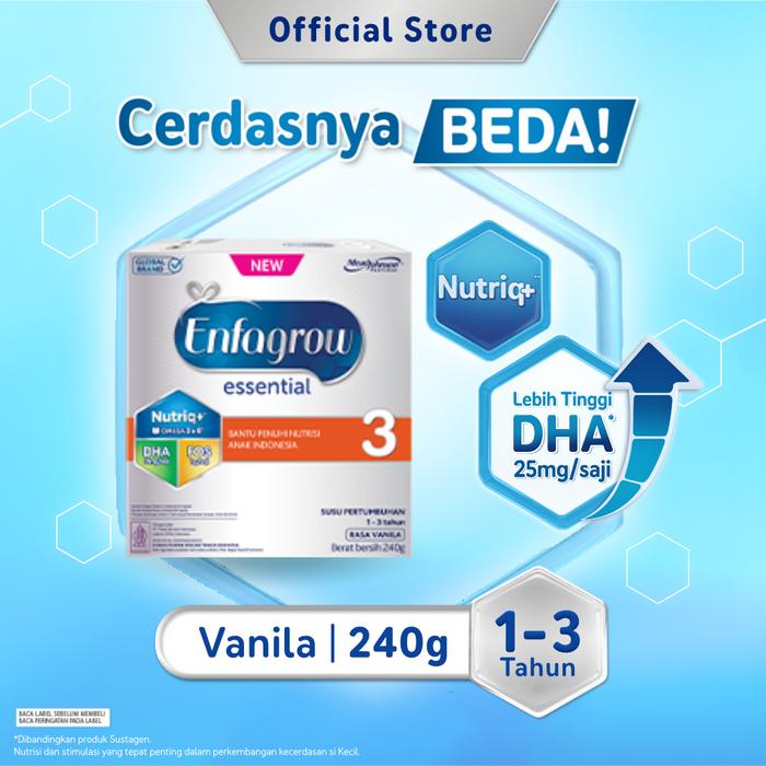 Gambar Enfagrow Essential 3 Susu Formula Anak 1 - 3 Tahun 240 gr dari Enfagrow Essential Official Store Kab. Tangerang Tokopedia